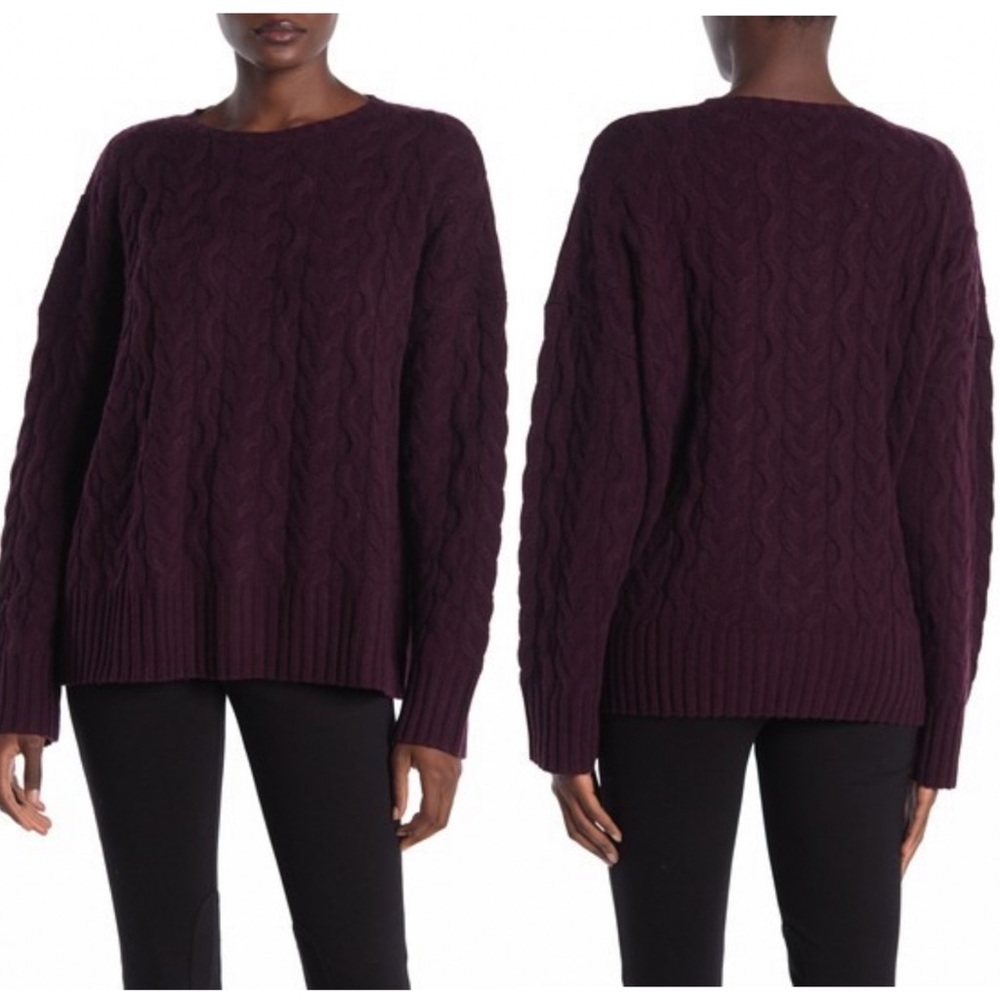 Jarbo Wool Blend Cable Knit Sweater